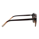 عینک آفتابی اودینو مدل GL1039، فریم خلبانی قهوه‌ای دورنگ، نیم‌رخ