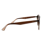 عینک آفتابی اودینو مدل GL306، فریم گرد قهوه‌ای، نمای سه‌رخ